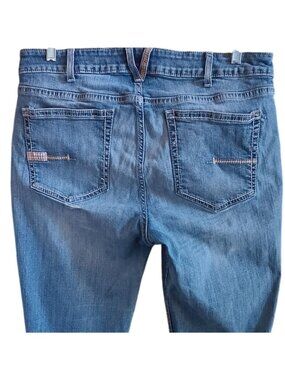 Ariat Women's Jeans 33R Perfect Rise Boot Rebar Distress Fade Bootcut 36x32